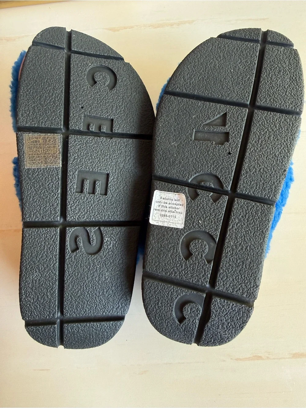 4ccccees Mellow Mana in blue shearling